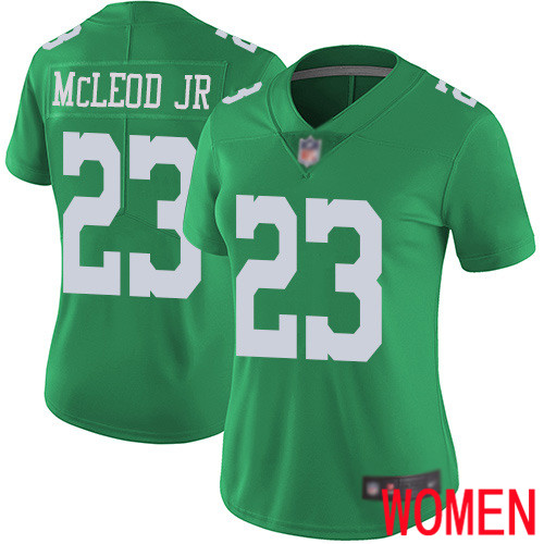 Women Philadelphia Eagles 23 Rodney McLeod Limited Green Rush Vapor Untouchable NFL Jersey Football